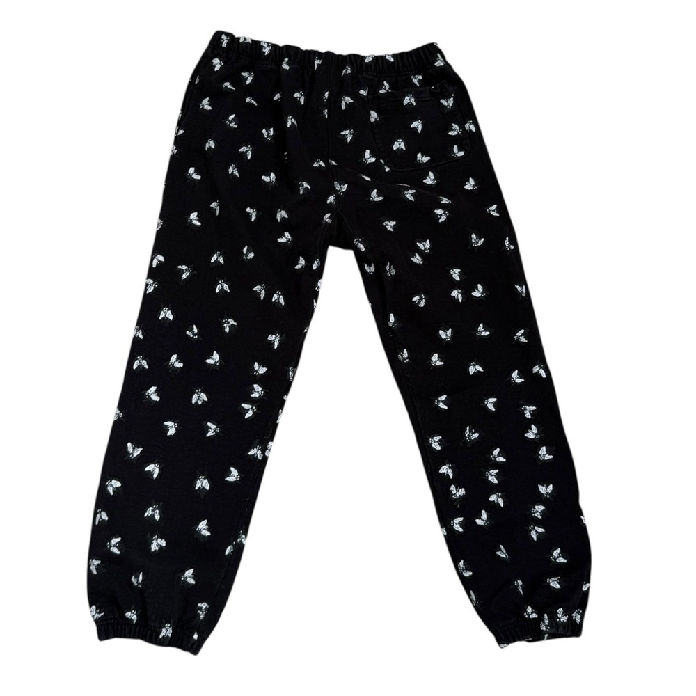 F*cking Awesome FA Flies Sweatpants Mens Size L Black Fly Print Heavyweight